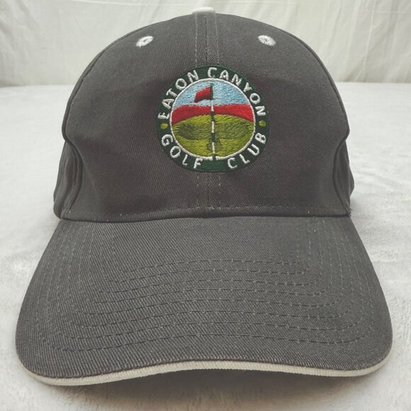 Eaton Canyon Golf Club Adjustable Cap Hat Gray White Hit Wear - Picture 1 of 10